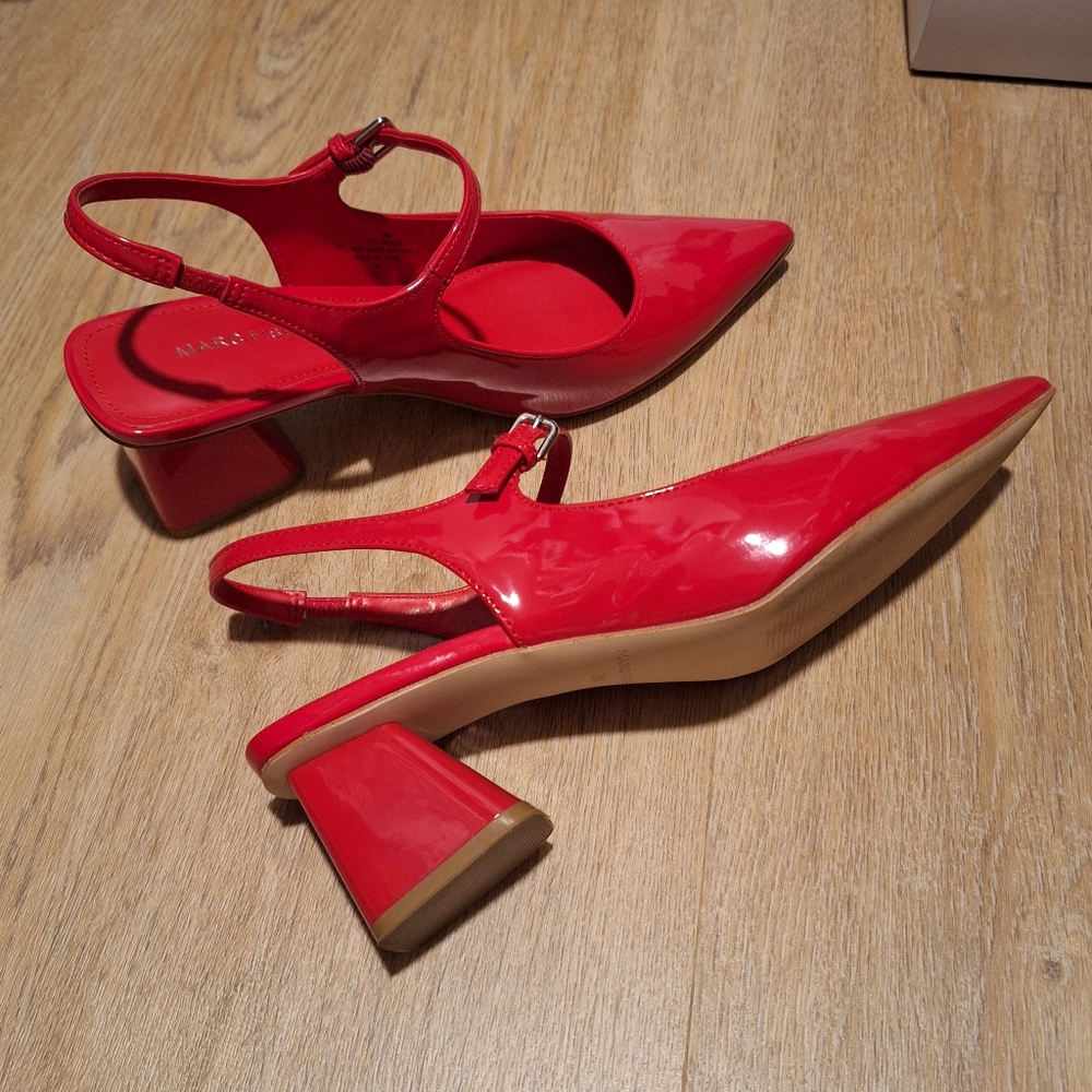 Low Red Heels For Work - Picture 2 of 5